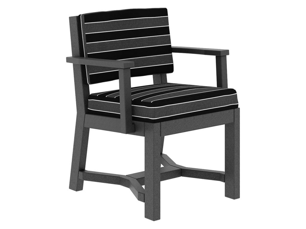 Amish Furniture of NE Bellaire Dining Chair Captain’s Accent Chair, alternate view 1