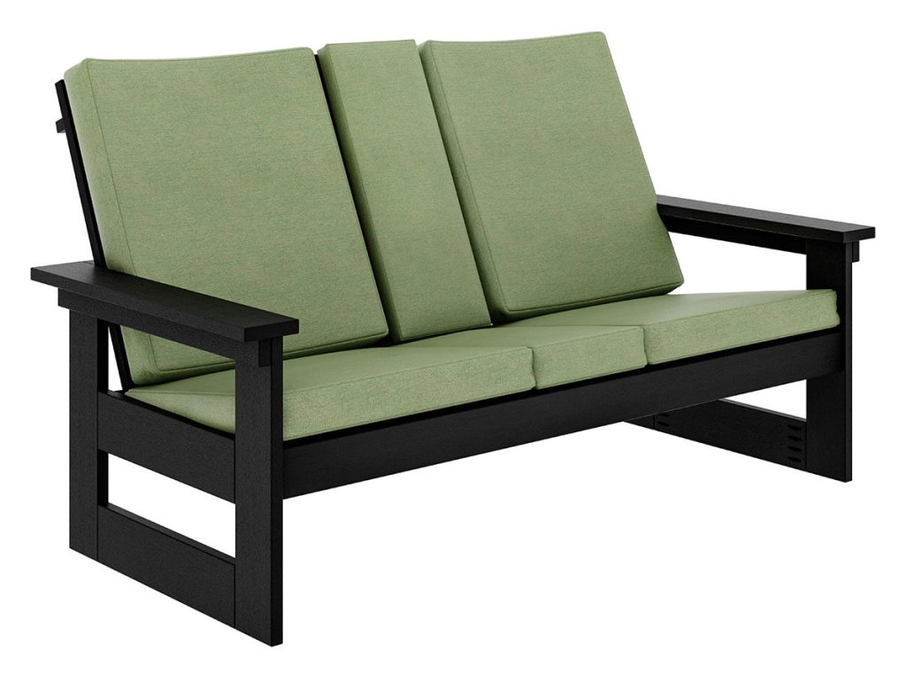 Amish Furniture of NE Brooklyn 5′ Lounge with Console Accent Chair, primary thumbnail