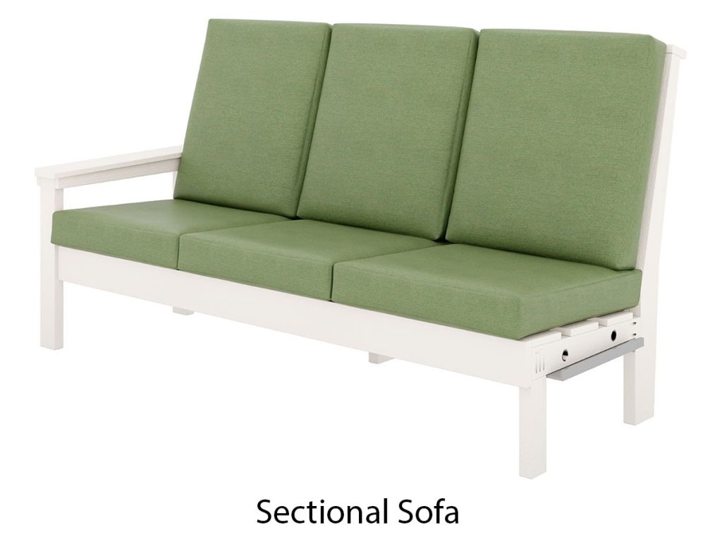 Amish Furniture of NE London Sectional Sofa, alternate view 3