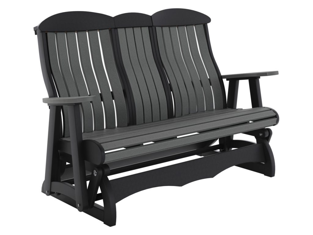 Amish Furniture of NE Vienna 5′ Lounge Glider With Console Swivels & Glider, primary thumbnail