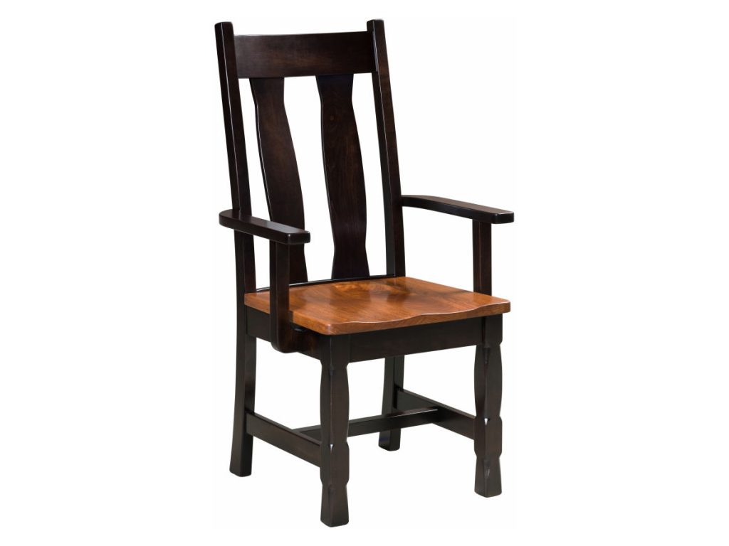 Amish Furniture of NE Rock Island Arm Chair Kitchen Island, alternate view 1