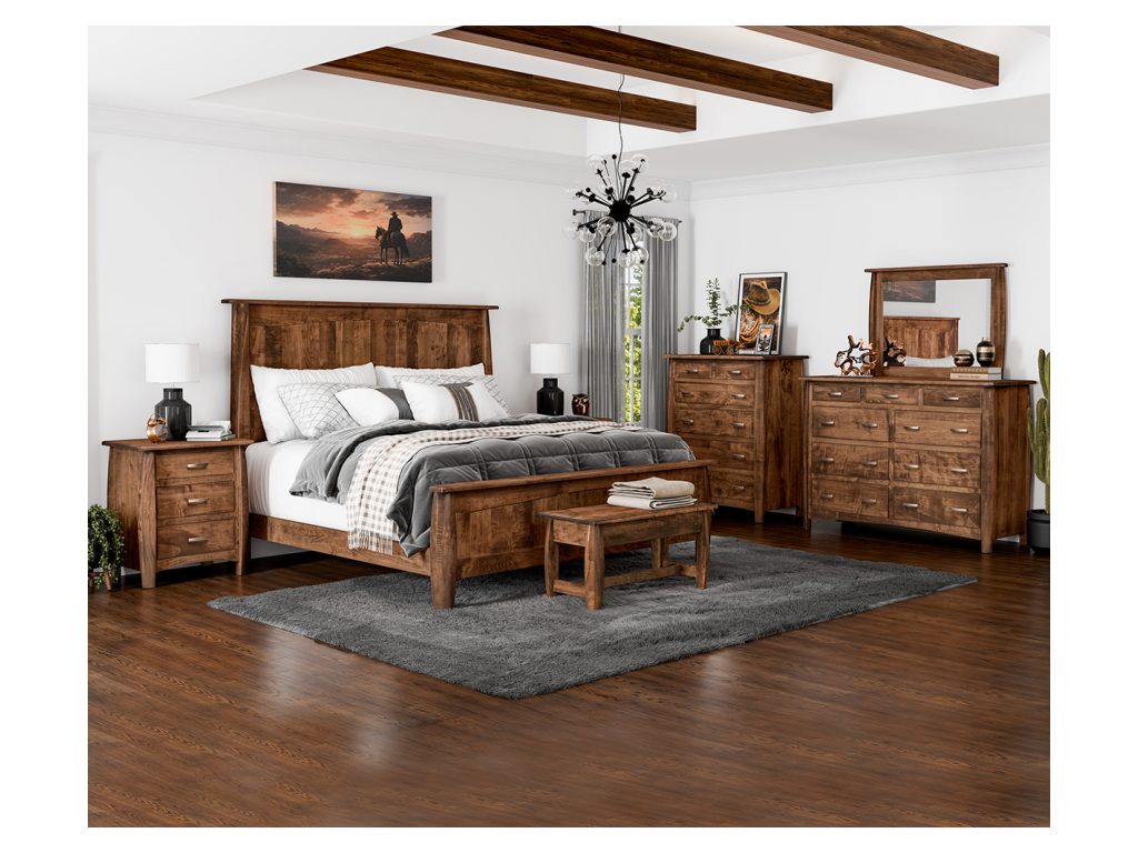 Amish Furniture of NE Delaney Nightstand Bedside Table, alternate view 8
