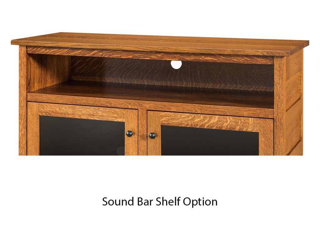 Amish Furniture of NE Ravena TV Cabinet – 53″W TV Stand, alternate view 2