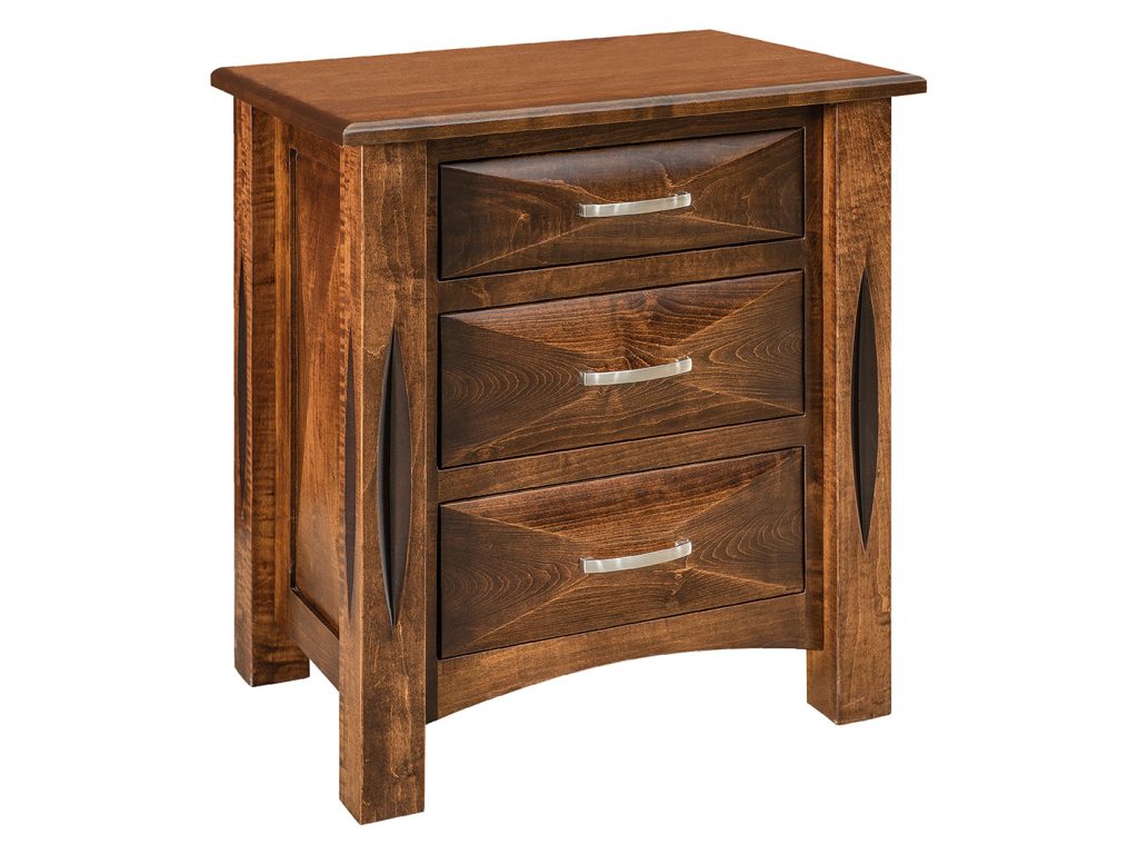 Amish Furniture of NE Ravena 3 Drawer Nightstand, primary thumbnail