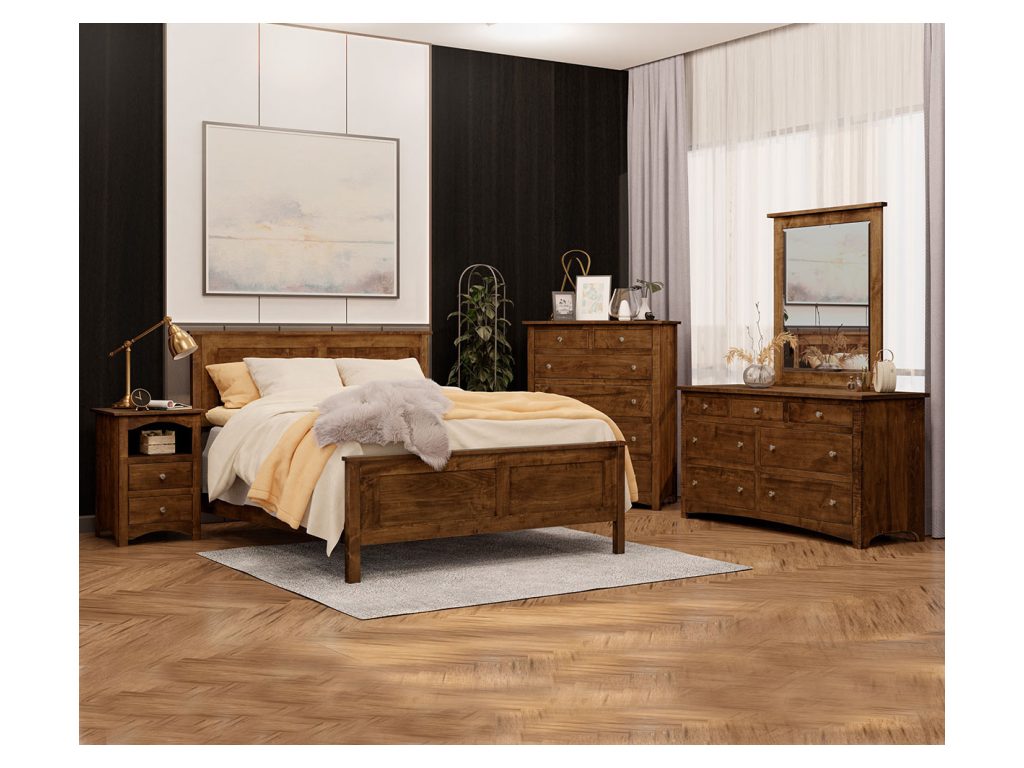 Amish Furniture of NE Shaker Nightstand Bedside Table, alternate view 5