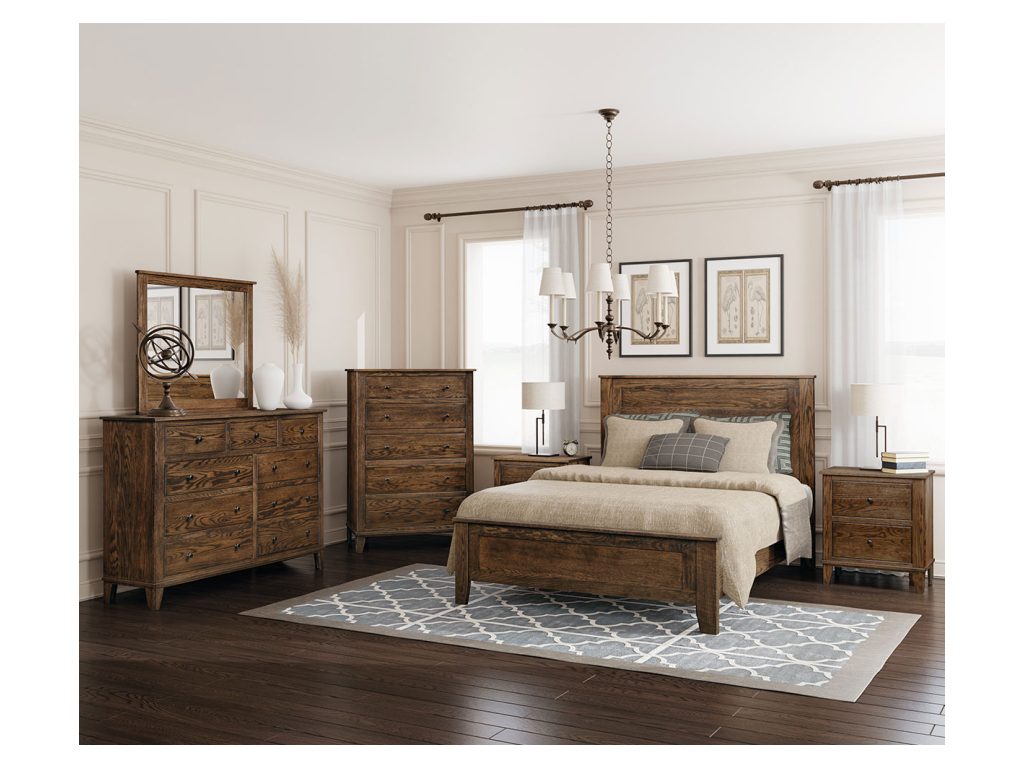 Amish Furniture of NE Madison 7 Drawer Dresser Mirror, alternate view 1