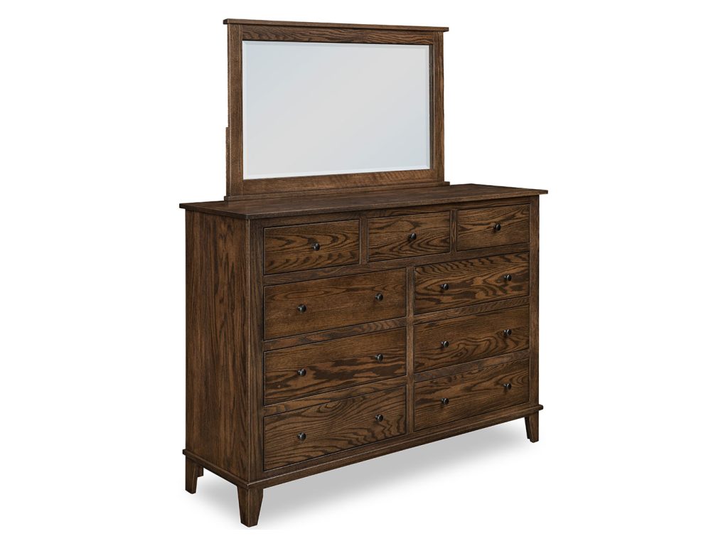 Amish Furniture of NE Madison 9 Drawer Dresser Mirror, primary thumbnail