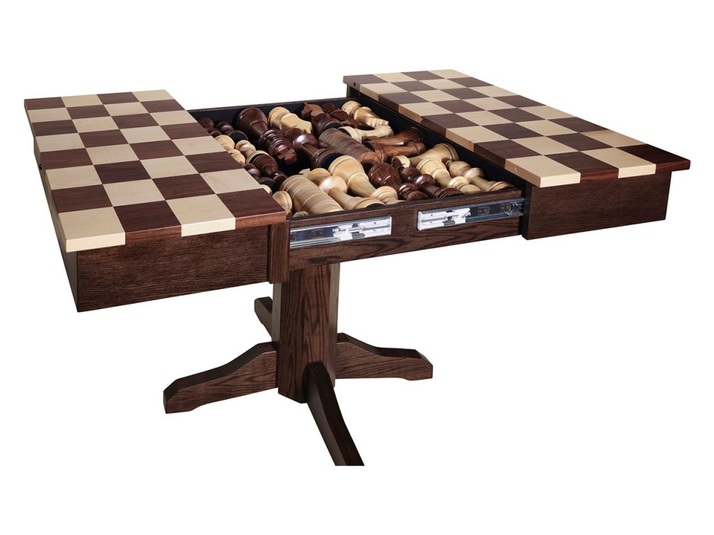 Libby Game Table with Game Pieces Decorative Object, alternate view 2