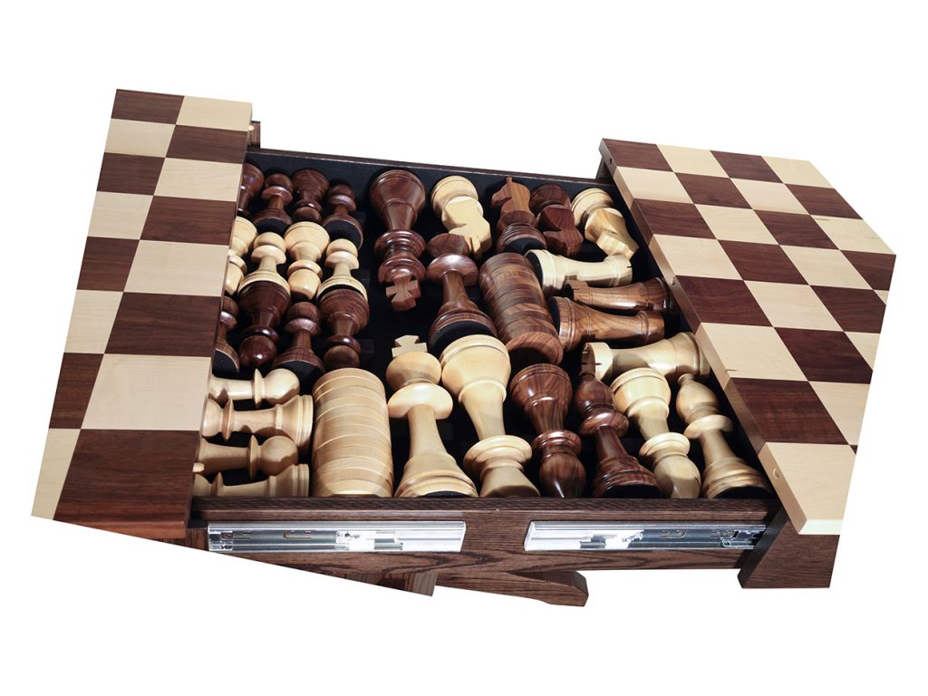 Libby Game Table with Game Pieces Decorative Object, alternate view 1