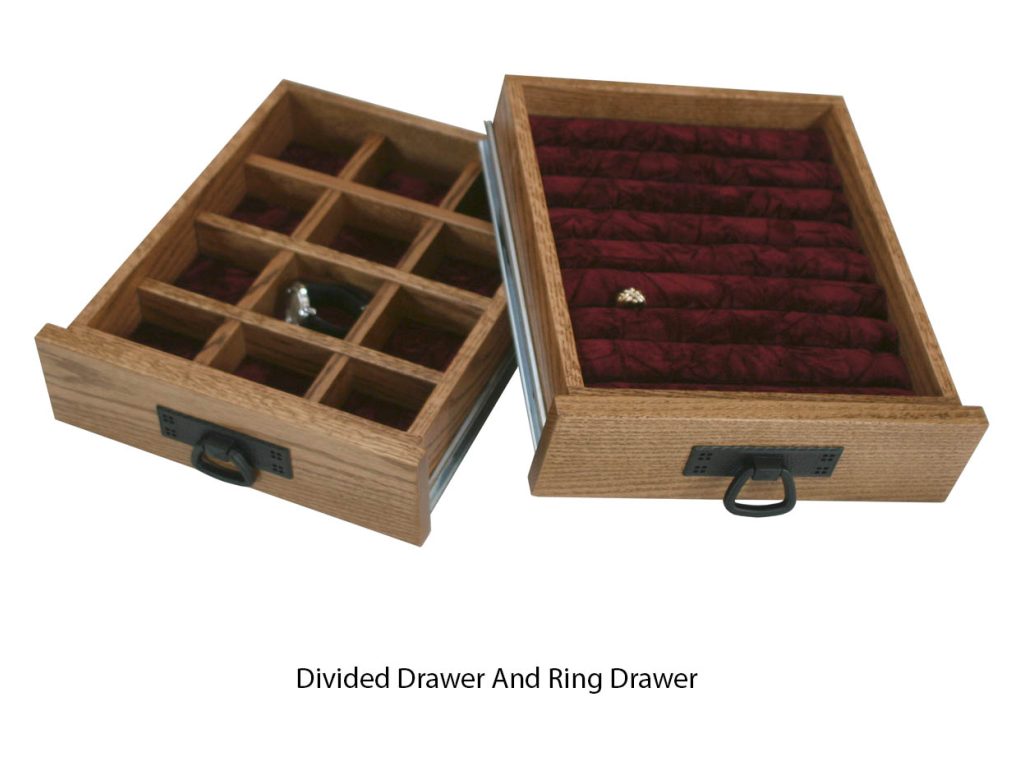 Amish Furniture of NE Flush Mission Jewelry Armoire, alternate view 2