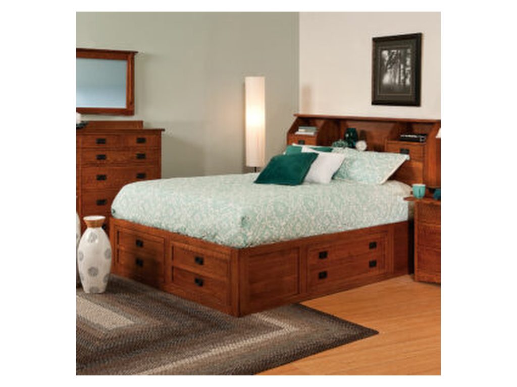 Amish Furniture of NE Jacobson Nightstand Bedside Table, alternate view 3