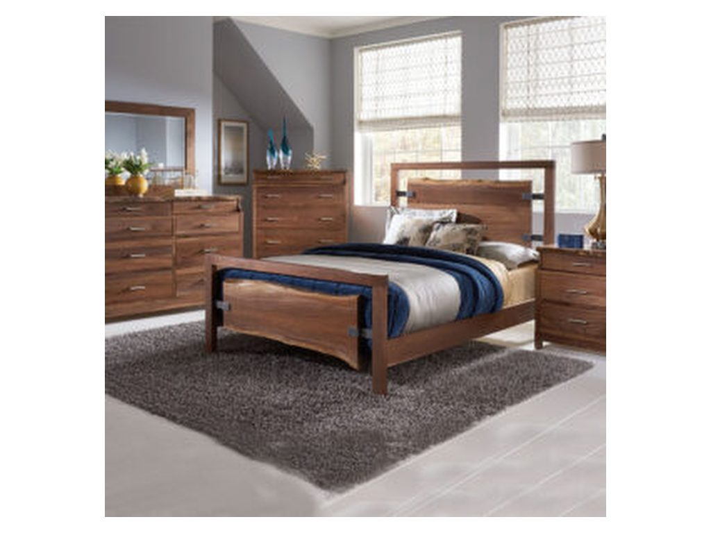 Amish Furniture of NE Westmere 2 Drawer Nightstand, alternate view 3
