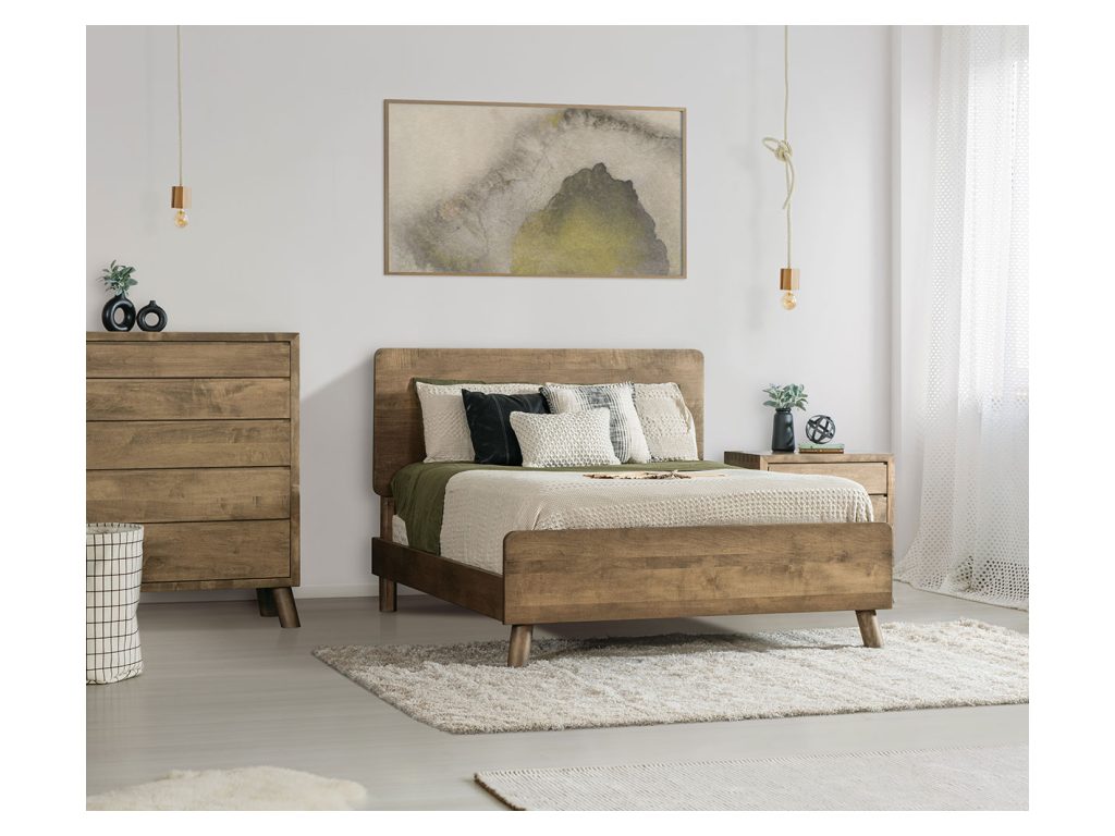 Amish Furniture of NE Troy 3 Drawer Nightstand, alternate view 2