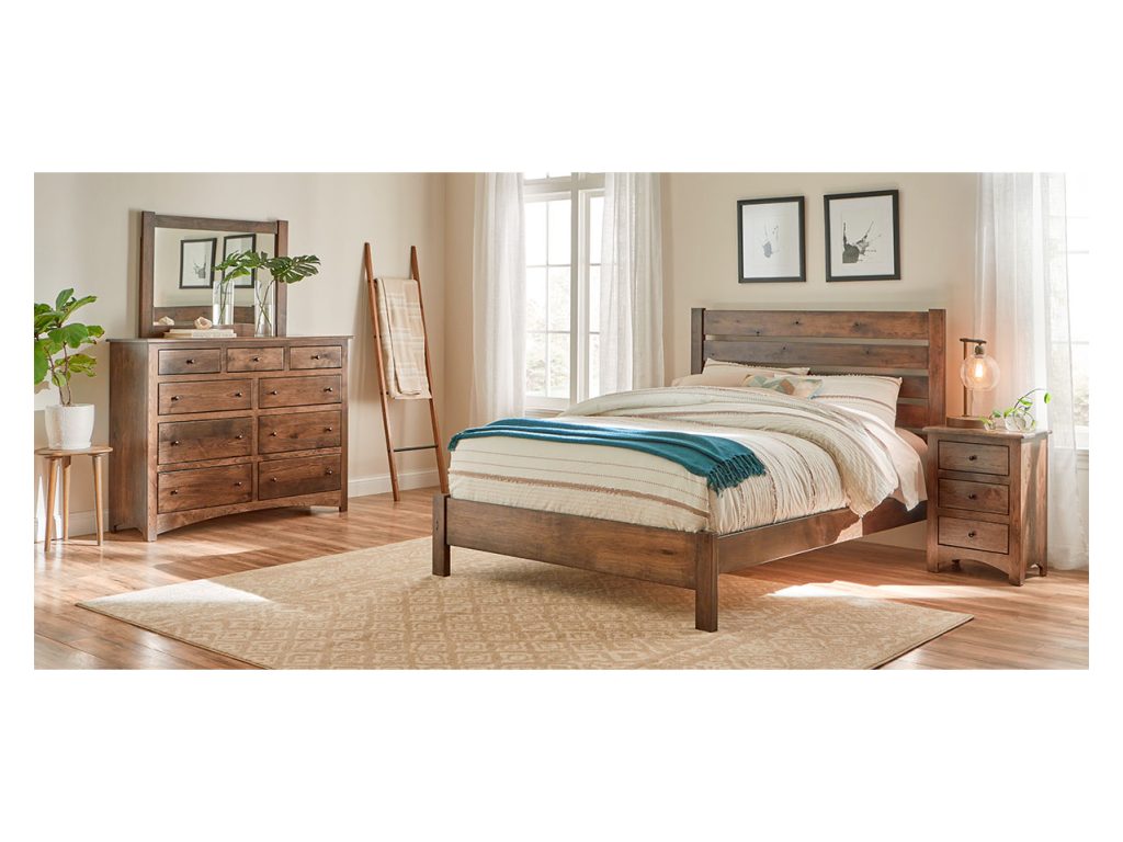 Amish Furniture of NE Troy 3 Drawer Nightstand, alternate view 3