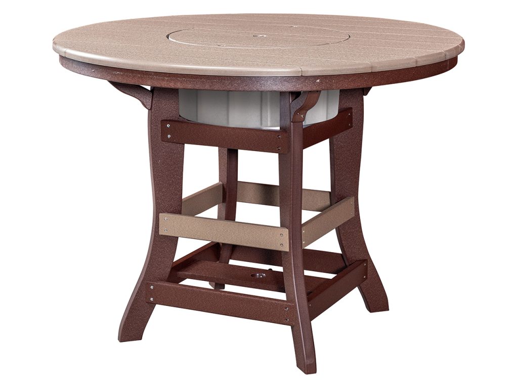 Amish Furniture of NE Round Counter Table With Ice Bowl, alternate view 5