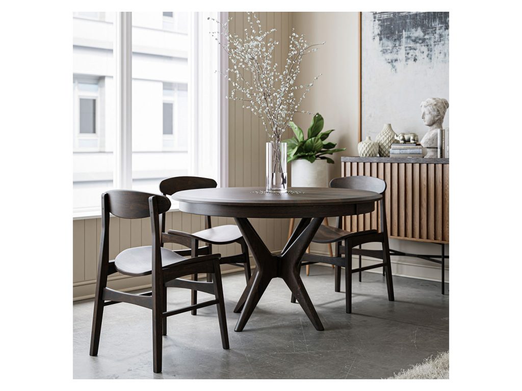 Amish Furniture of NE West Newton Pedestal Table, alternate view 1