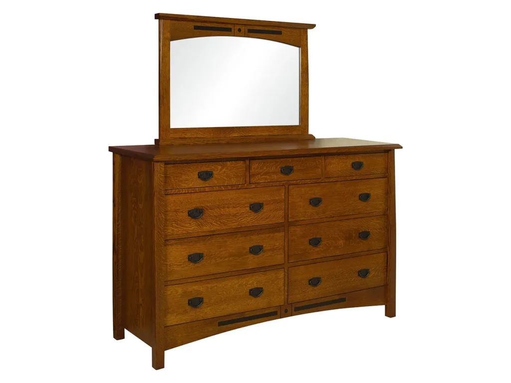 Bel Aire High 9 Drawer Dresser Mirror, primary thumbnail