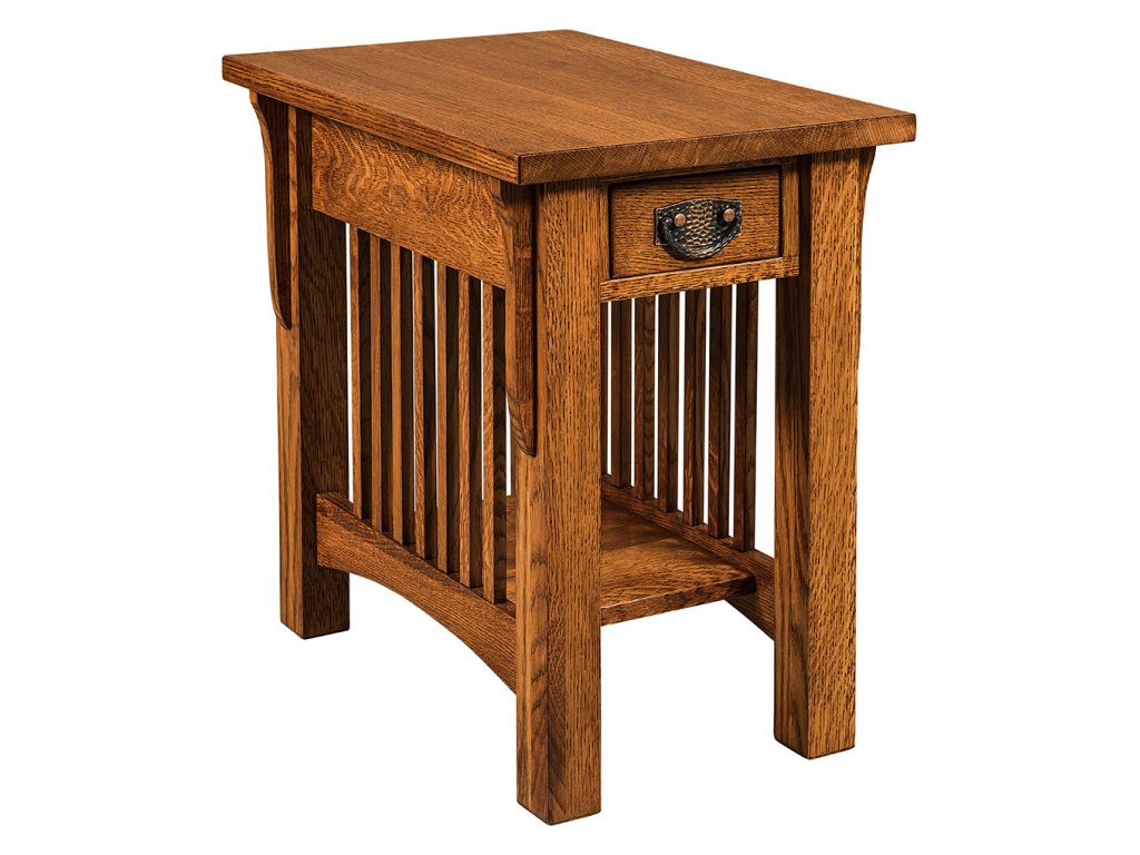 Amish Furniture of NE Cubic End Table with Drawer, primary thumbnail