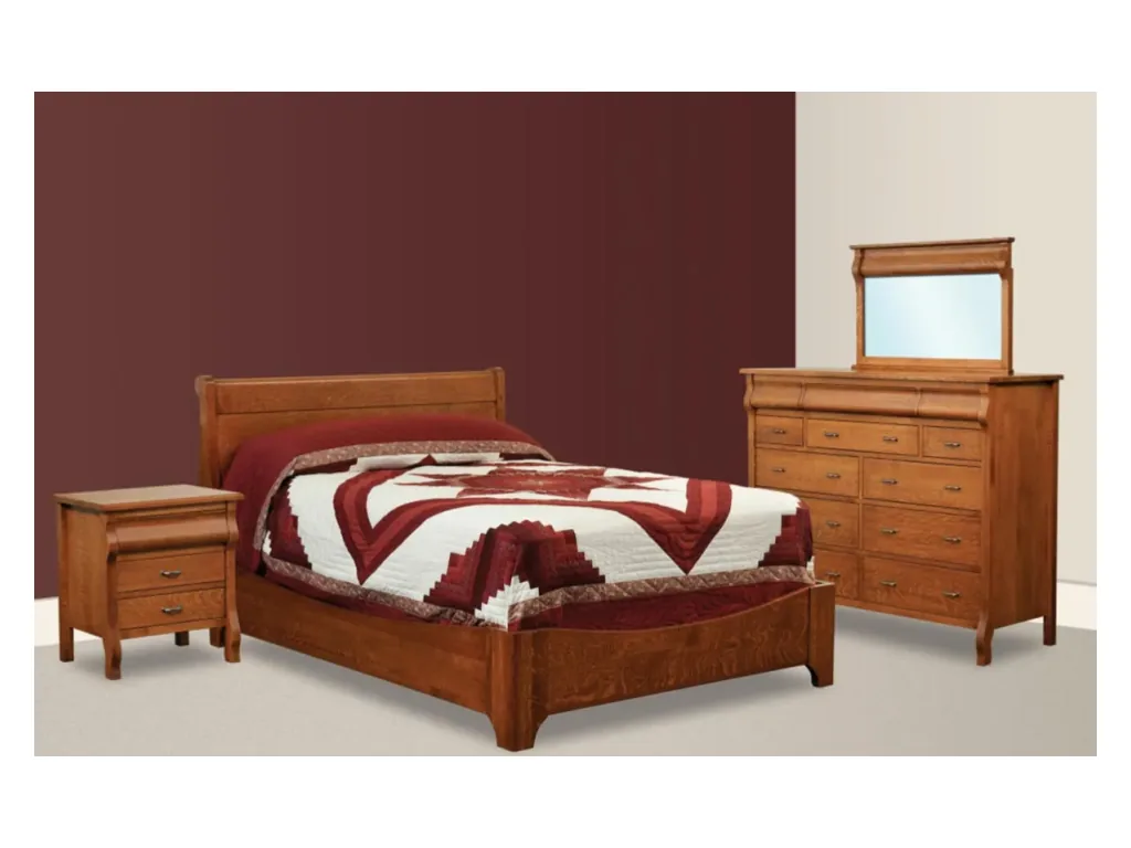 Amish Furniture of NE Pierre Tall 1 Drawer Nightstand, alternate view 2