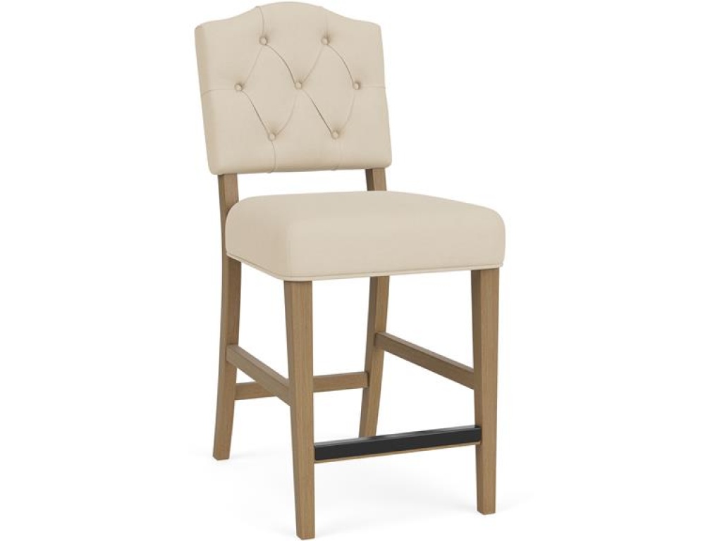 Button Tufted Upholstered Stool - image 5
