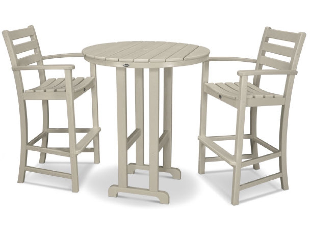 Trex Outdoor Furniture Monterey Bay 3-Piece Round Bar Set Bar & Counter Set, primary thumbnail