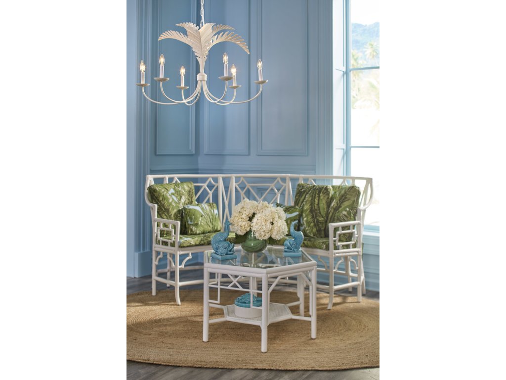 Royal Palm Chandelier - White - image 3