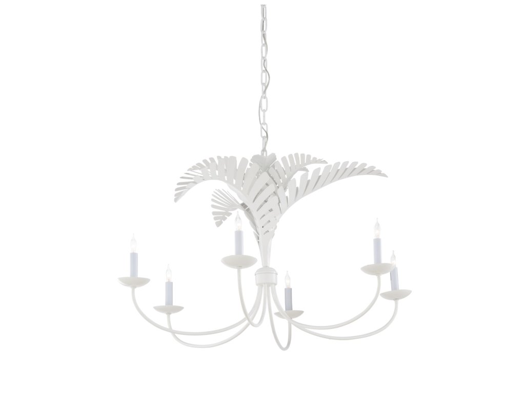 Royal Palm Chandelier - White - main image