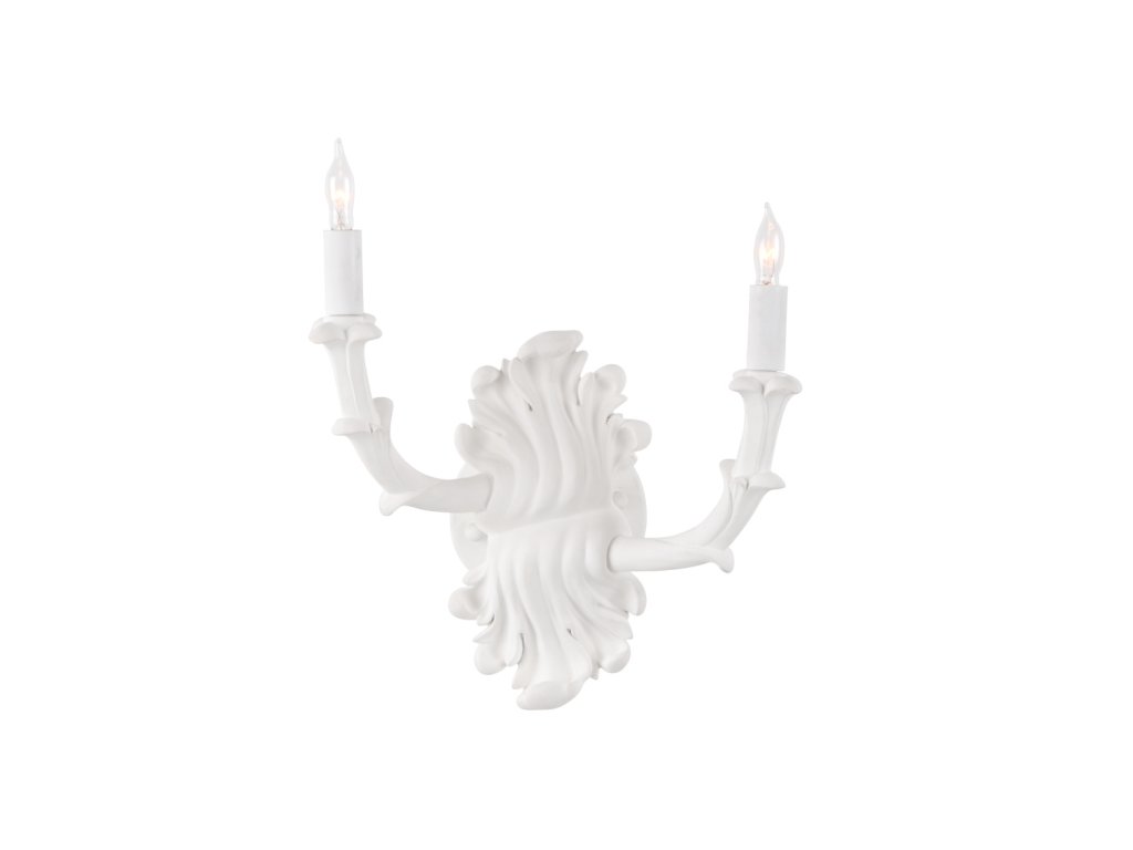Roche Plaster Double Arm Sconce - main image