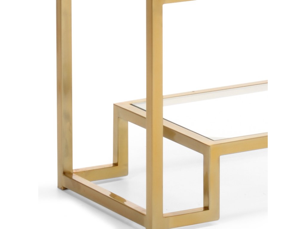 Hampton Shelf Unit - Brass - image 1