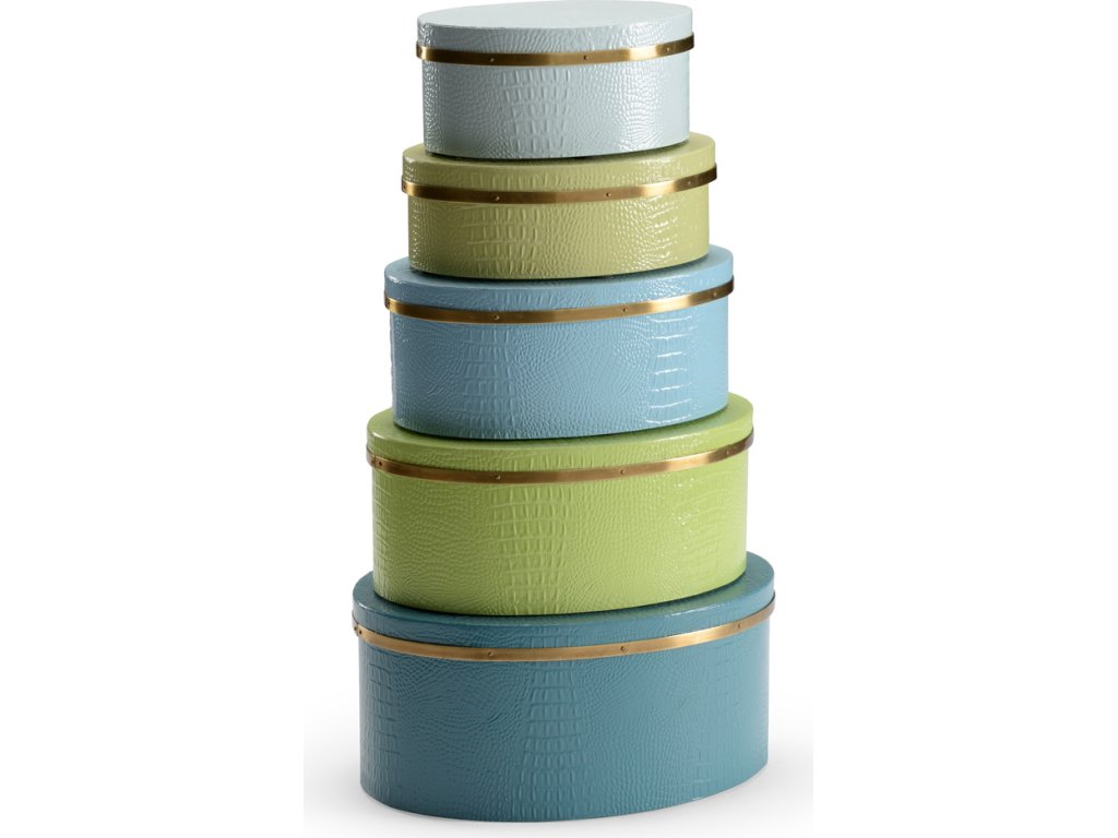 Oval Boxes - Blue/Green (S5) - main image