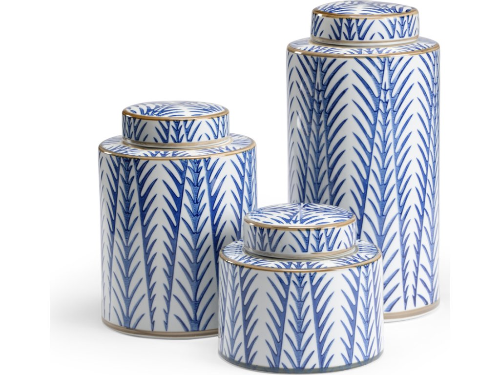 Blue Fronds Canisters (S3) - main image