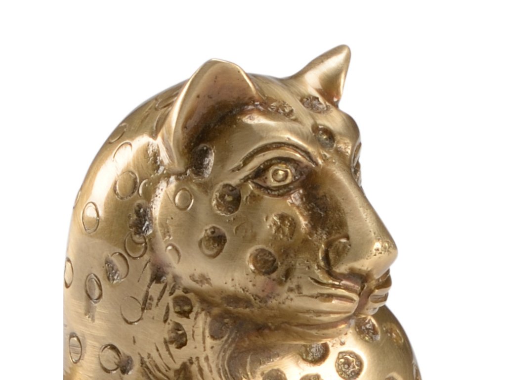 Brass Kat Candlestick - image 1