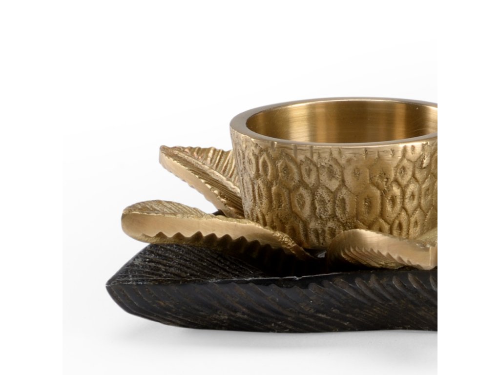 Brass Kat Candlestick - image 2