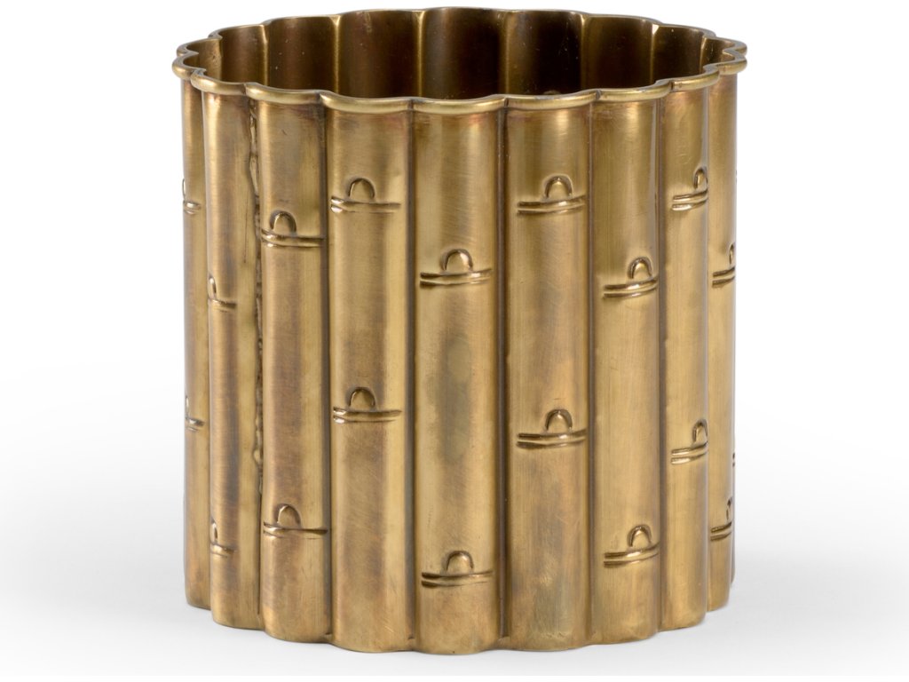 Brass Bamboo Planter (Sm) - main image