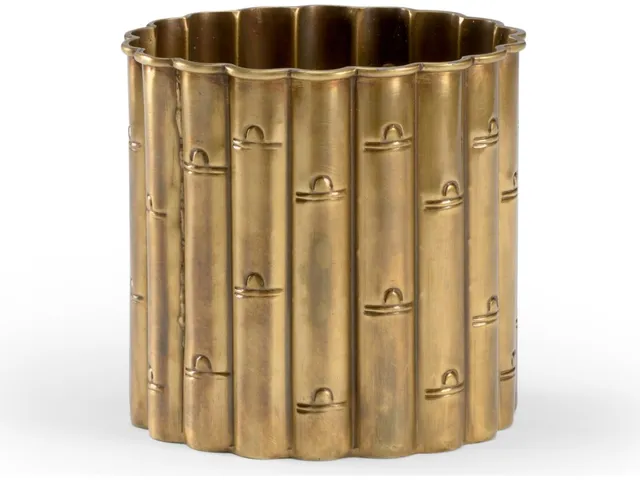 Brass Bamboo Planter (Sm)