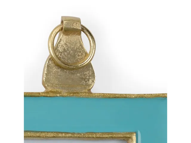 Aqua Enamel Wall Frame (Sm) - Alternative View