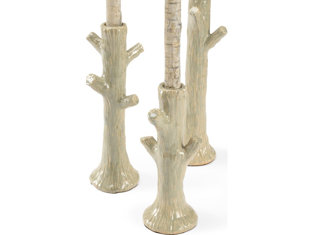 Faux Bois Candlesticks - Green (S3) - image 2