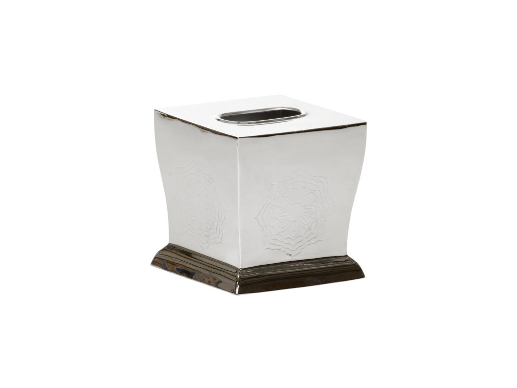 Waved Edge Tissue Box - Nickel - main image