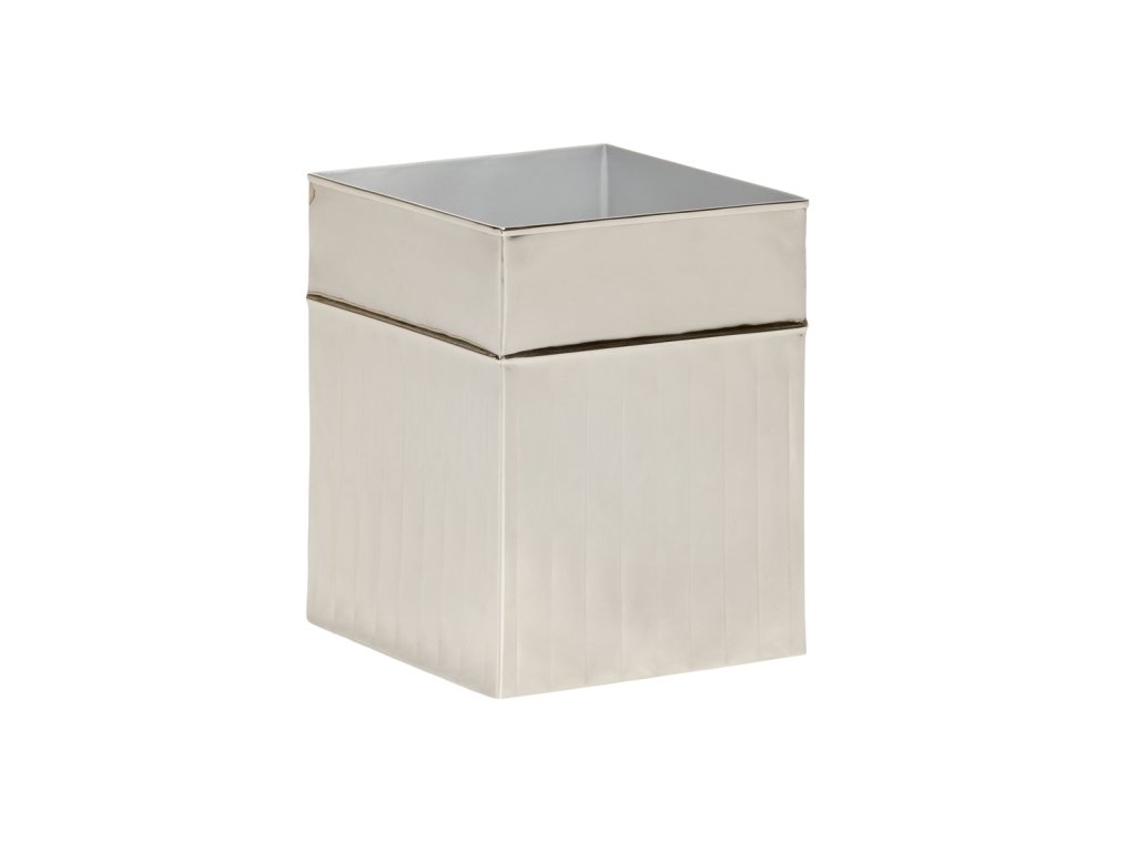 Wallace Wastebasket - Nickel - main image
