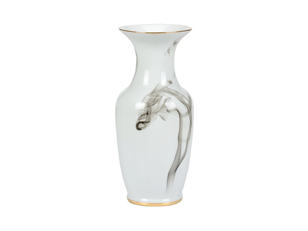 White Cinder And Smoke Vase (Lg) - image 1