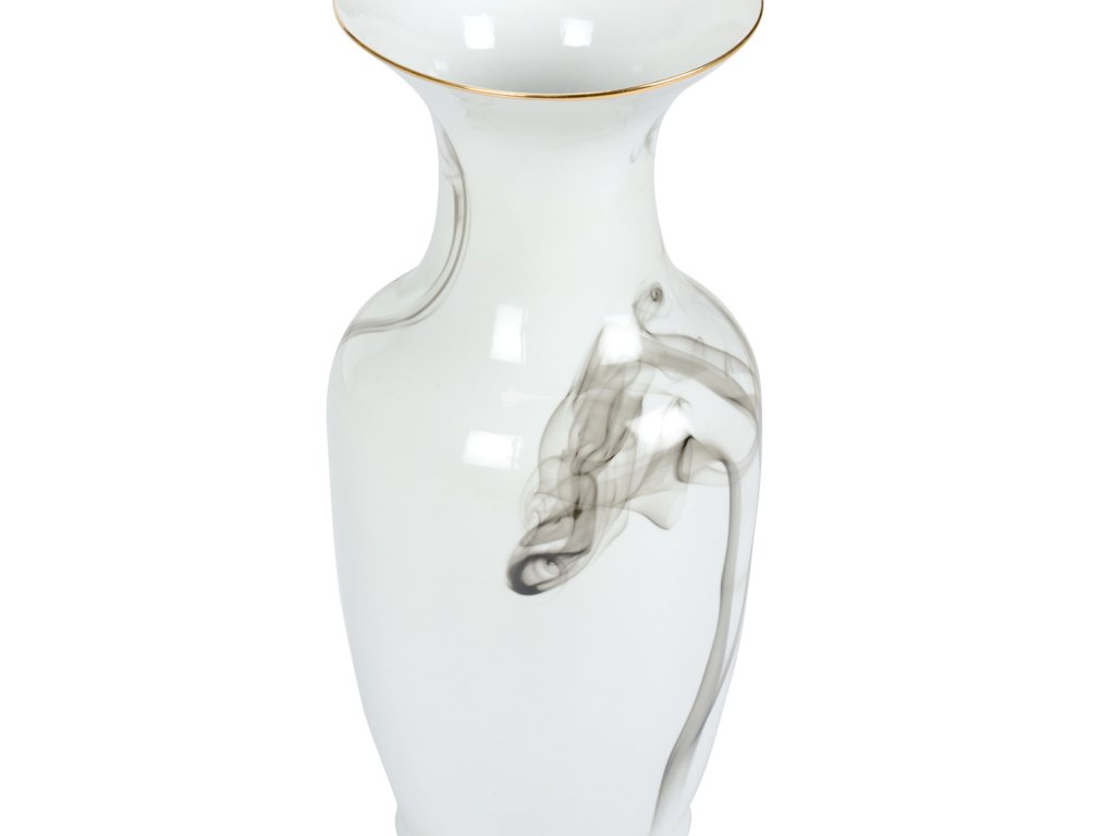White Cinder And Smoke Vase (Lg) - image 2