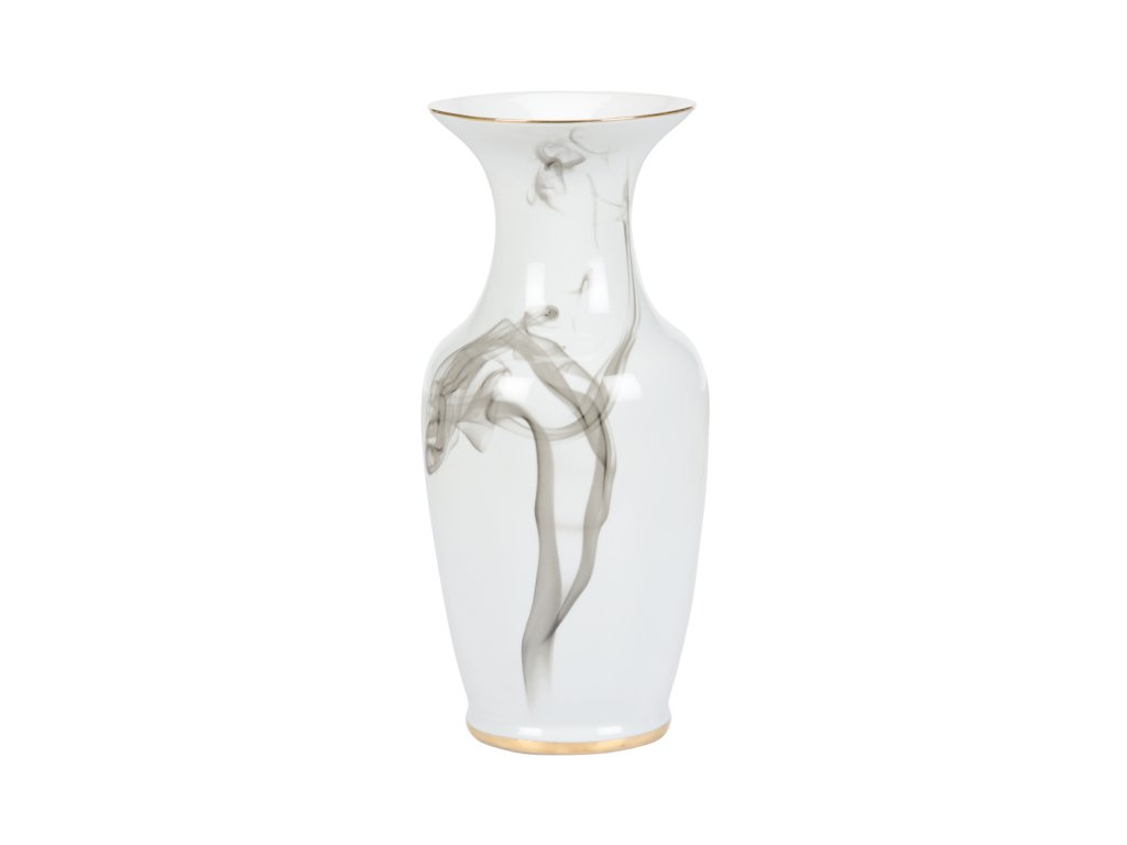 White Cinder And Smoke Vase (Lg) - main image