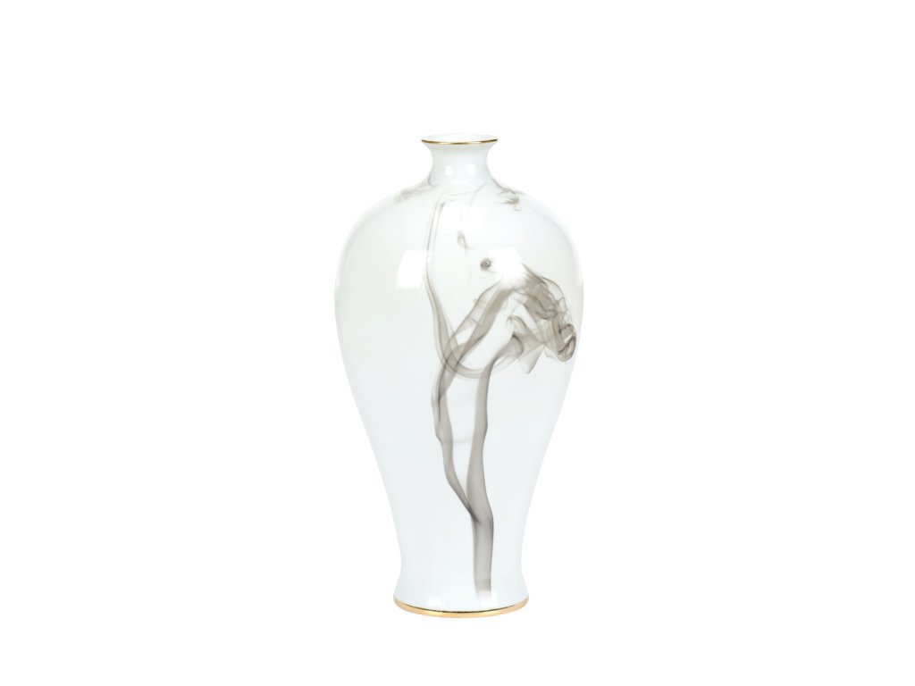 White Cinder And Smoke Vase (Med) - image 1