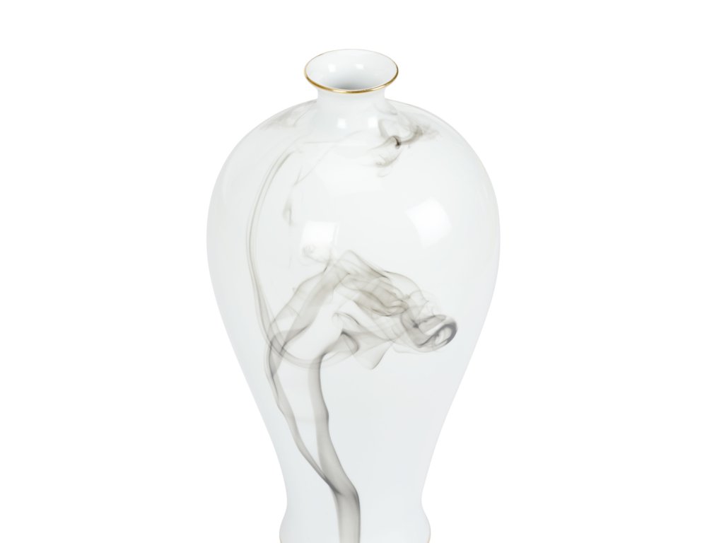 White Cinder And Smoke Vase (Med) - image 2