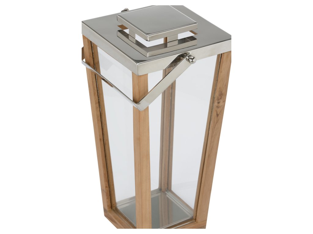 Lanai Teak and Glass Hurricane - SM - image 1