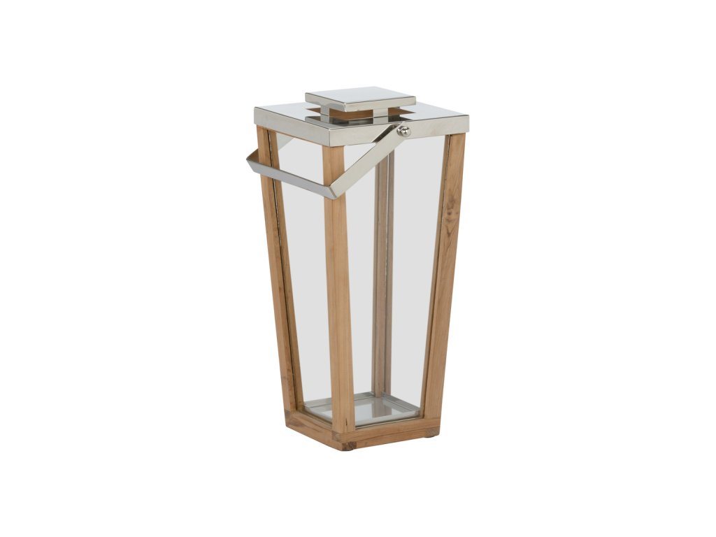 Lanai Teak and Glass Hurricane - SM - main image