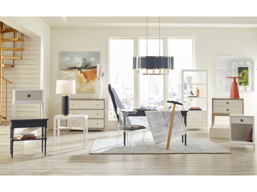 Beveled Side Chest 2 Drawers - image 8