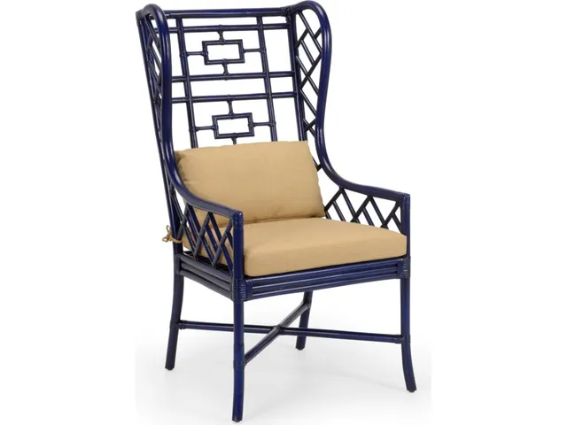 Gwyneth Wing Chair - Indigo