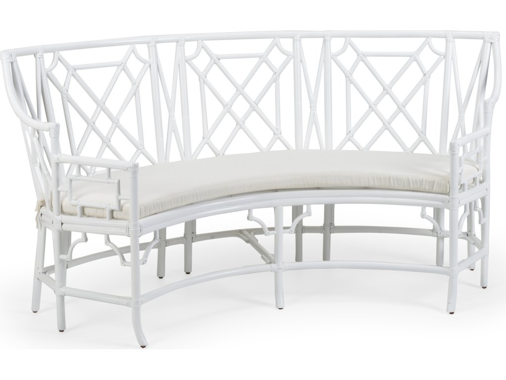Wild Palm Settee - White - main image