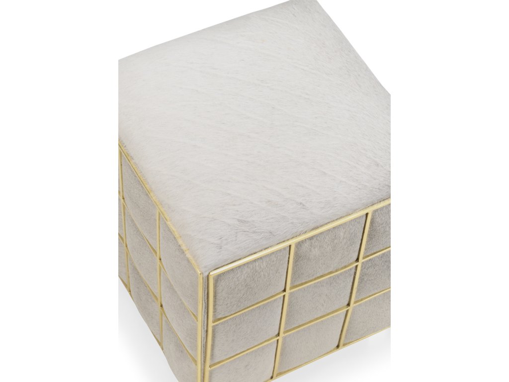 Square Hide Stool - image 2